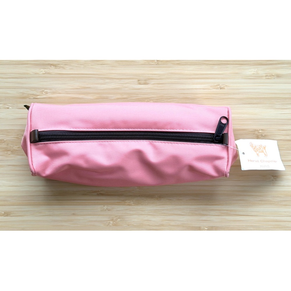 NWT Herve Chapelier 716N Pink Pencil Pen Zipper Case Bag Pouch Mini Handbag